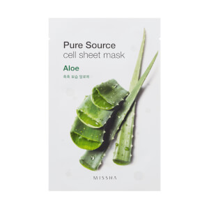 MISSHA Pure Source Cell Sheet Mask - Aloe 28g (Free Gift) (Worth £6.00) MISSHA Pure Source Cell Sheet Mask - Aloe 28g (Free Gift) (Worth £6.00)