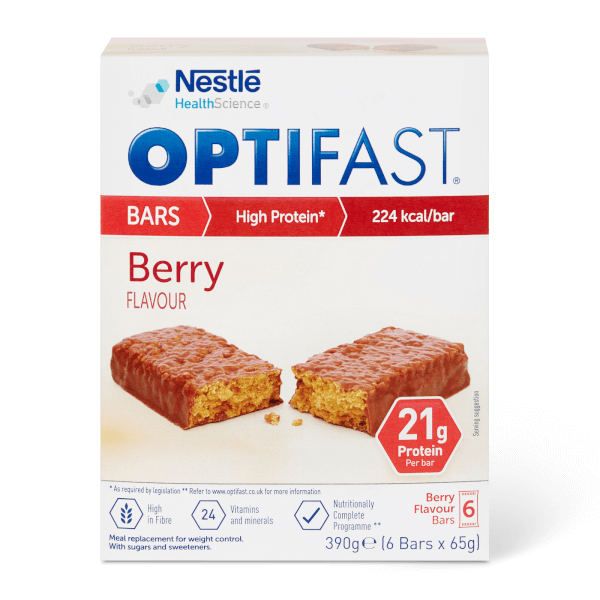OPTIFAST Meal Bar - Berry - Box of 6 OPTIFAST Meal Bar - Berry - Box of 6