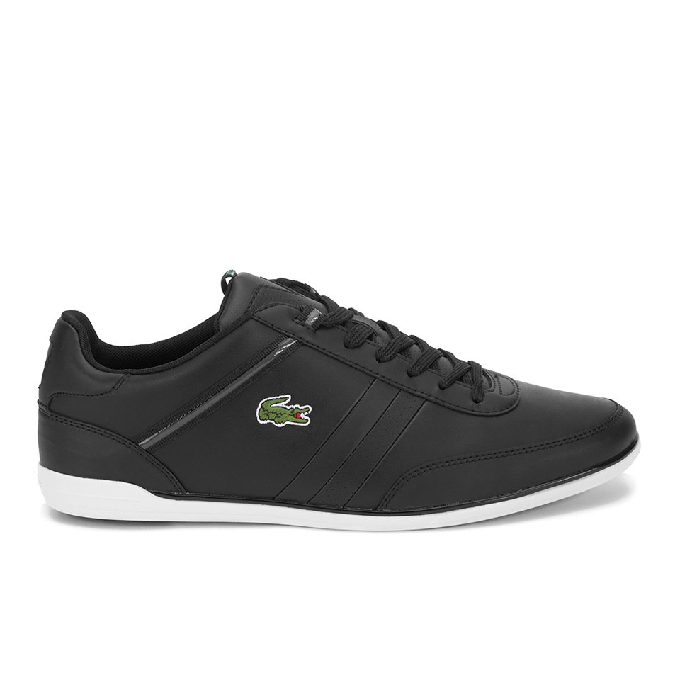 Lacoste mens giron trainers black clearance