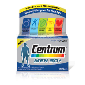 Мужские поливитамины Centrum Men 50 Plus Multivitamin Tablets - (30 таблеток)