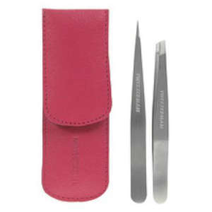 Tweezerman Petite Tweeze Set i læretui - Pink