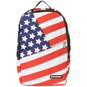 Sprayground Usa Deluxe Backpack Red Blue White Mens Accessories