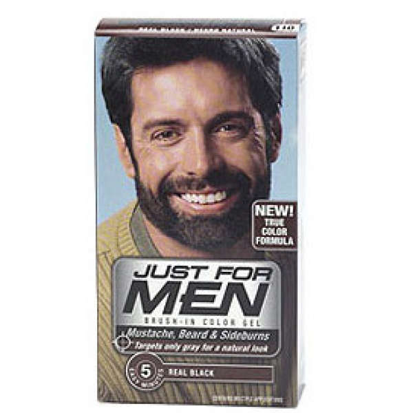 Just for Men Beard and Moustache Colour Gel Real Black | Free ... Just for Men Beard and Moustache Colour Gel Real Black | Free ...