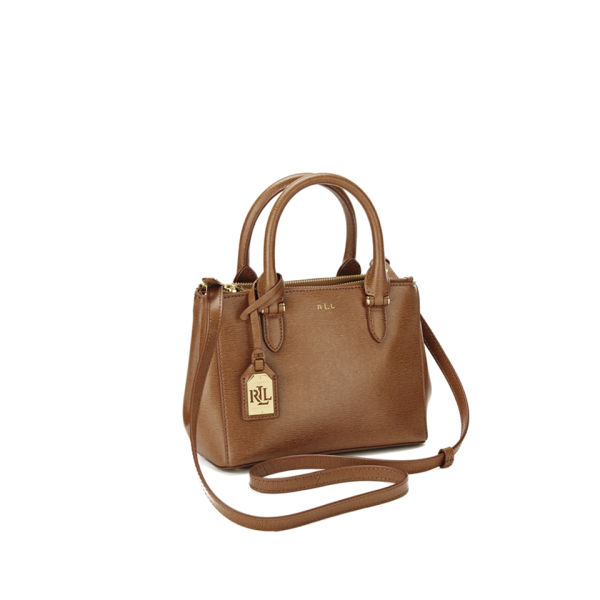 Lauren Ralph Women S Newbury Mini Double Zip Satchel Tan Lauren Ralph Women S Newbury Mini Double Zip Satchel Tan Image 2