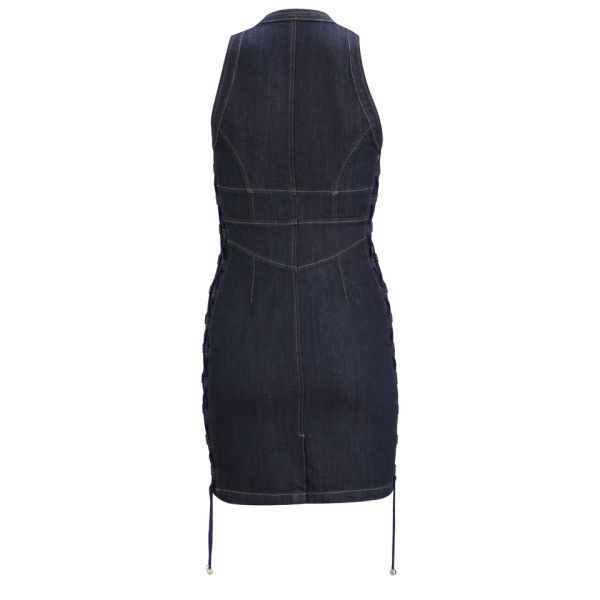 McQ Alexander McQueen Women's Lace Up Dress - Denim - Free UK Delivery ...