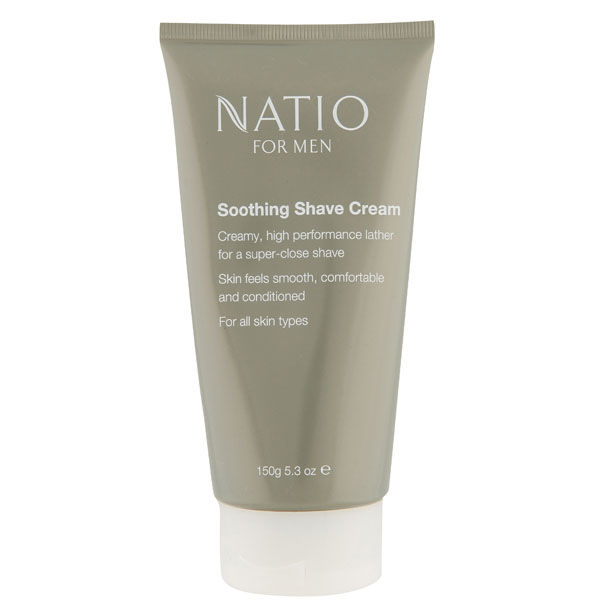 Natio For Men Soothing Shave Cream (150g) Free Shipping Lookfantastic