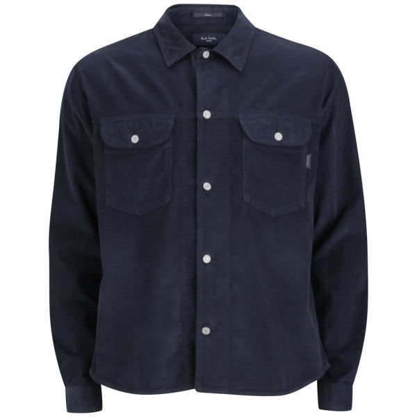 Paul Smith Jeans Men's Corduroy Shirt Jacket - Navy - Free UK Delivery ...