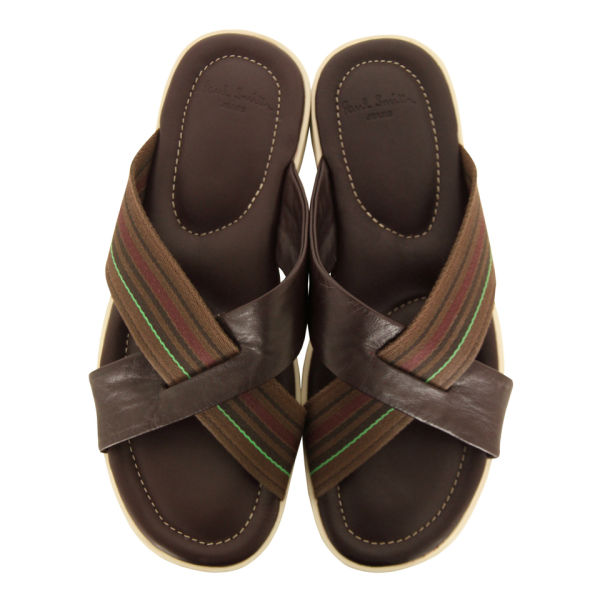 Paul Smith Shoes Men's Lalo Sandals - Dark Brown - Free UK Delivery ...