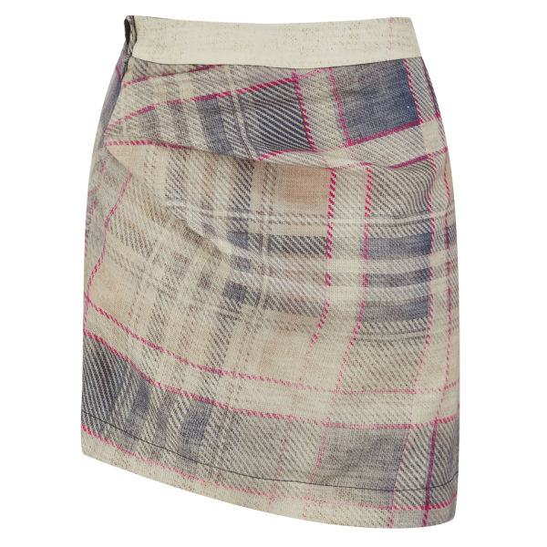 Vivienne Westwood Anglomania Women's Isolation Tartan Skirt - Grey ...