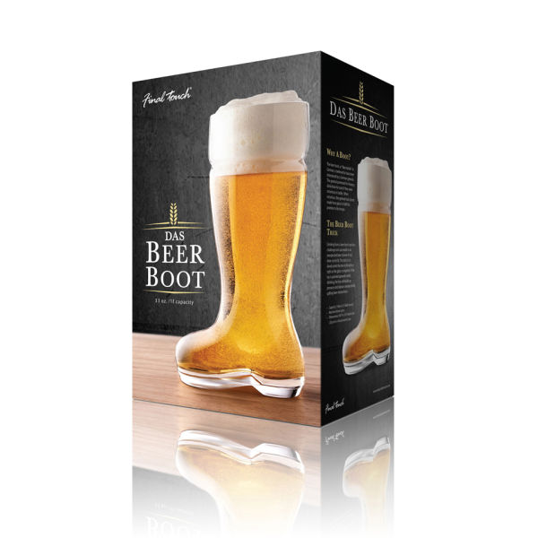 Final Touch 1 Litre Beer Boot Glass IWOOT
