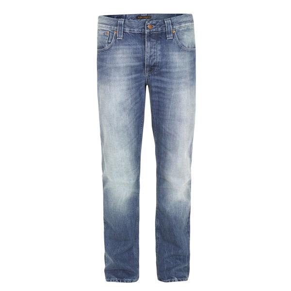 Nudie Men's Grim Tim Beat Jeans - Organic Blue - Free UK Delivery over £50