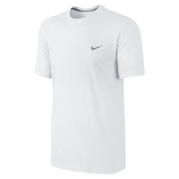 Nike Men's Embroidered Swoosh T-Shirt - White Clothing | TheHut.com