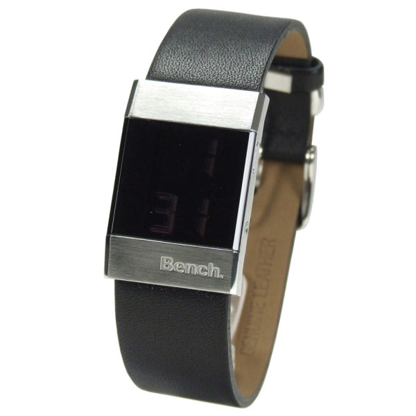 Bench Women's Silver Case Black Strap Watch Clothing | TheHut.com