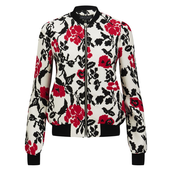 Girls On Film Women's Floral Bomber Jacket - Multi Womens Clothing ...