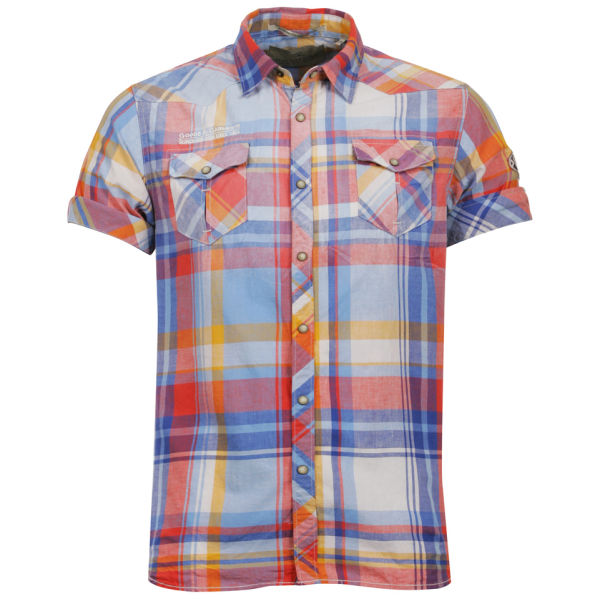 Scotch And Soda Men's Large Check Shirt - Multi Mens Clothing | TheHut.com