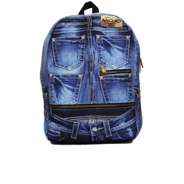 Mojo Denim Jeans Backpack Blue Mens Accessories Zavvi
