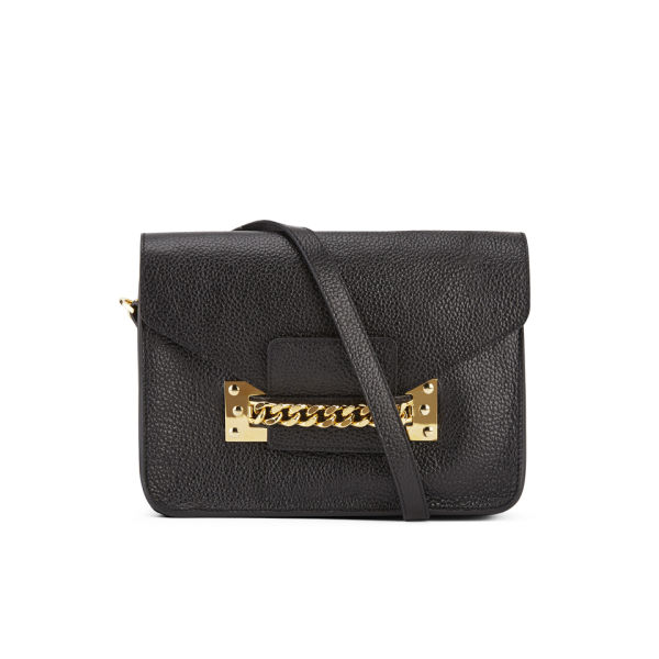 Sophie Hulme Women S Chain Envelope Leather Cross Body Bag Black Sophie Hulme Women S Chain Envelope Leather Cross Body Bag Black