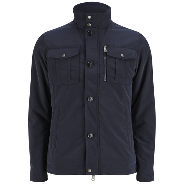 J.Lindeberg Men's Bailey Structured Poly Jacket Navy Clothing