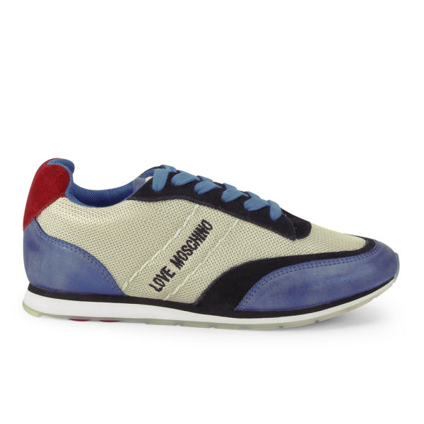 Love Moschino Women's Running Trainers - Blue | FREE UK Delivery | Allsole