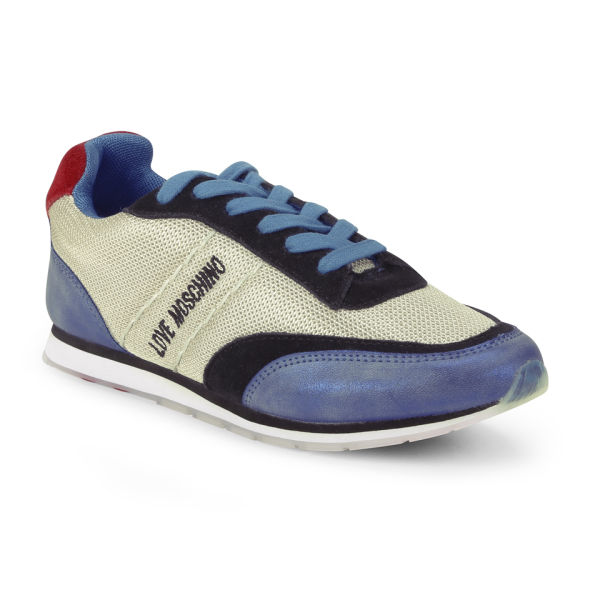 Love Moschino Women's Running Trainers - Blue | FREE UK Delivery | Allsole