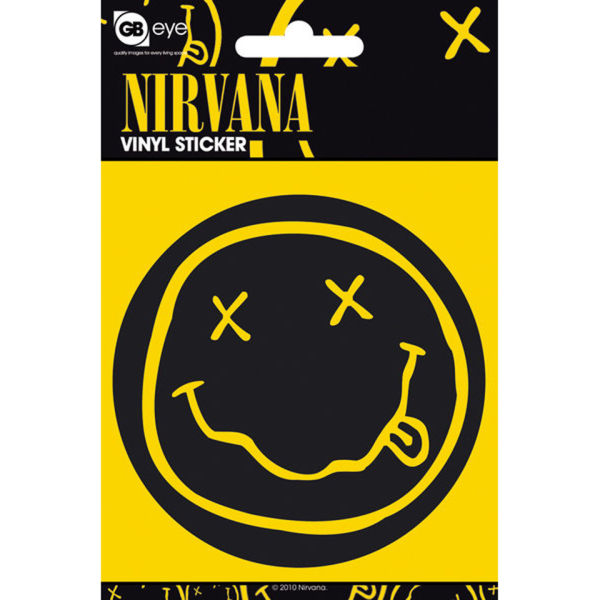 Nirvana Smiley - Vinyl Sticker - 10 x 15cm | IWOOT