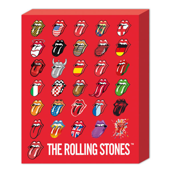 The Rolling Stones Lips Compilation - 50 x 40cm Canvas Merchandise | Zavvi