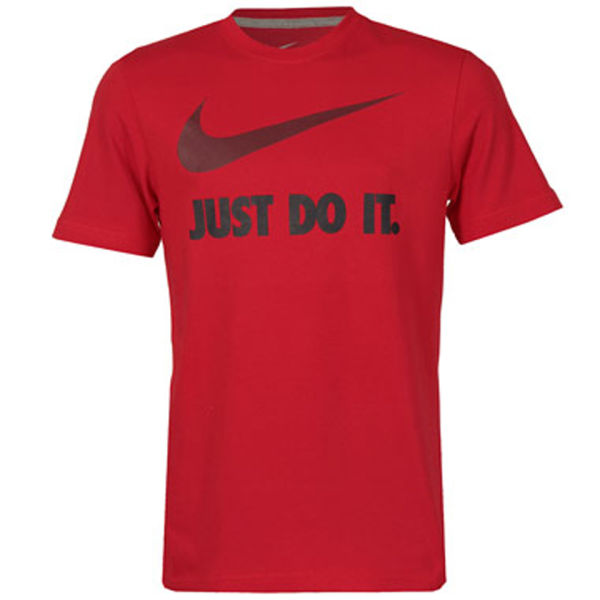 Nike Men's Just Do It T-Shirt - Red Sports & Leisure | Zavvi.com