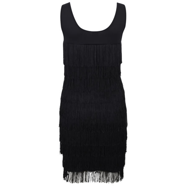 Vero Moda Women's Tassel Fringe Cocktail Dress - Black Womens Clothing ...
