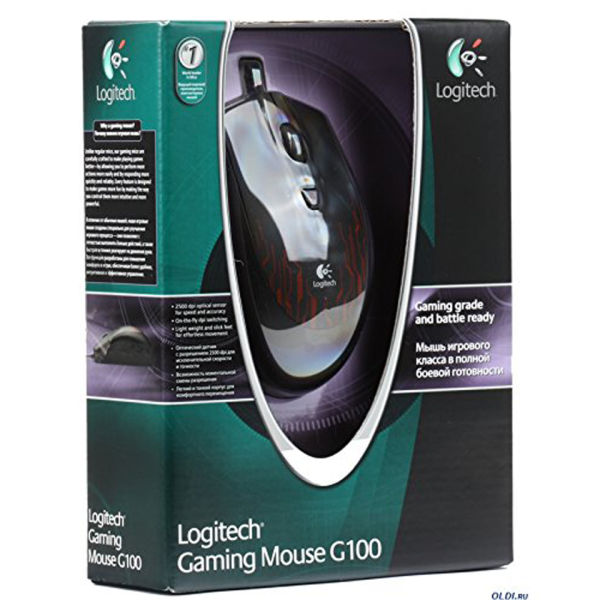 Logitech G100 Optical Laser Gaming Mouse - Black/Red Computing | TheHut.com