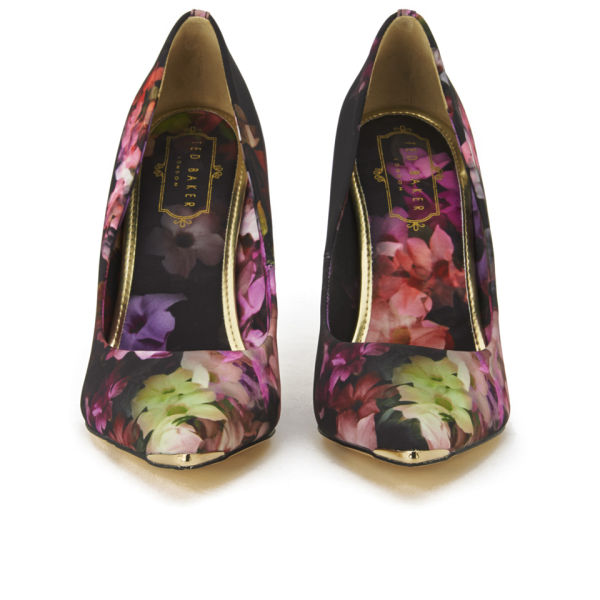 Ted Baker Women's Adecyn Floral Pointed Court Shoes Multi FREE UK
