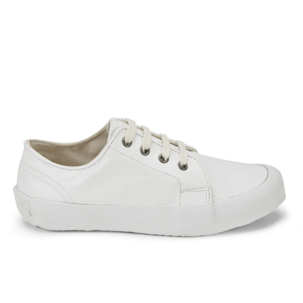 YMC Women's Low Side Leather Trainers - White | FREE UK Delivery | Allsole