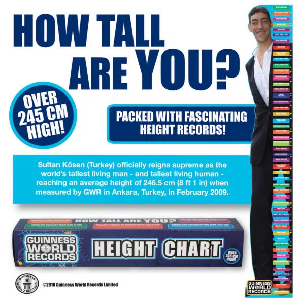 Guinness WR Height Chart Traditional Gifts