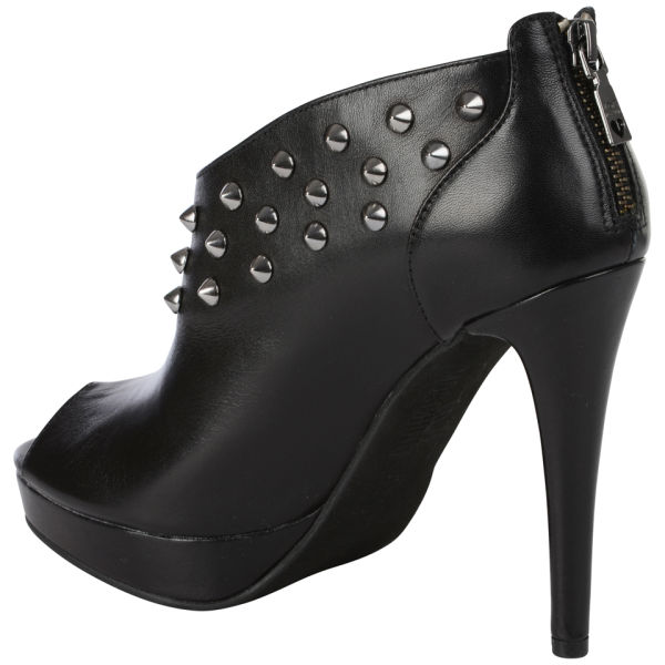 Love Moschino Women's Studded Heeled Ankle Boots - Black | FREE UK ...