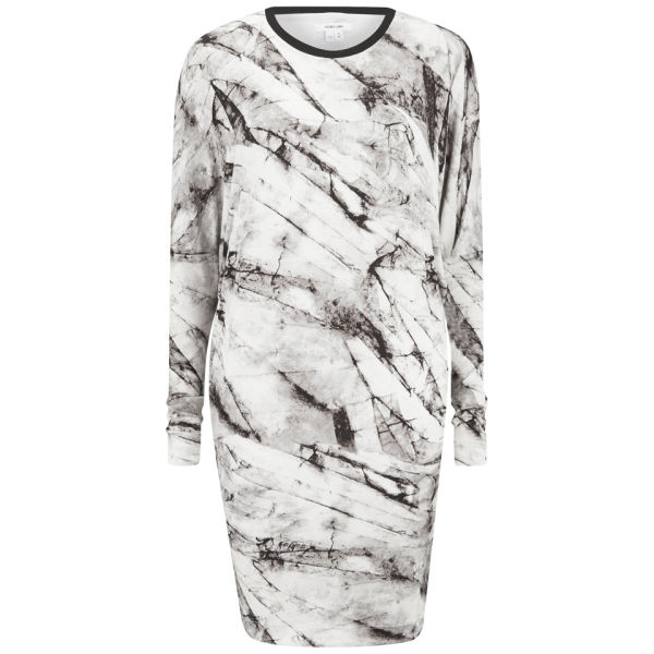 Helmut Lang Women's Terrene Print Dress - Grey Multi - Free UK Delivery ...