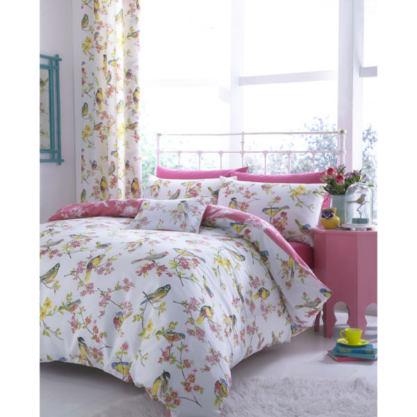 Catherine Lansfield Birds Boutique Bedding Set Multi Homeware