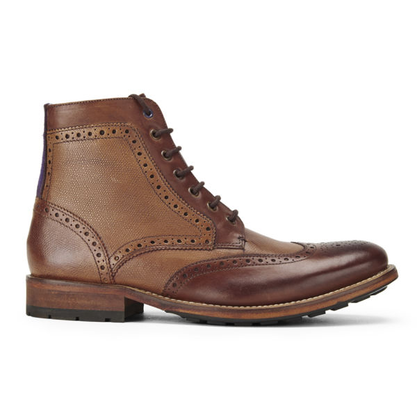 Ted Baker Men's Sealls 2 Leather Brogue Lace-Up Boots - Tan | Buy ... Ted Baker Men's Sealls 2 Leather Brogue Lace-Up Boots - Tan