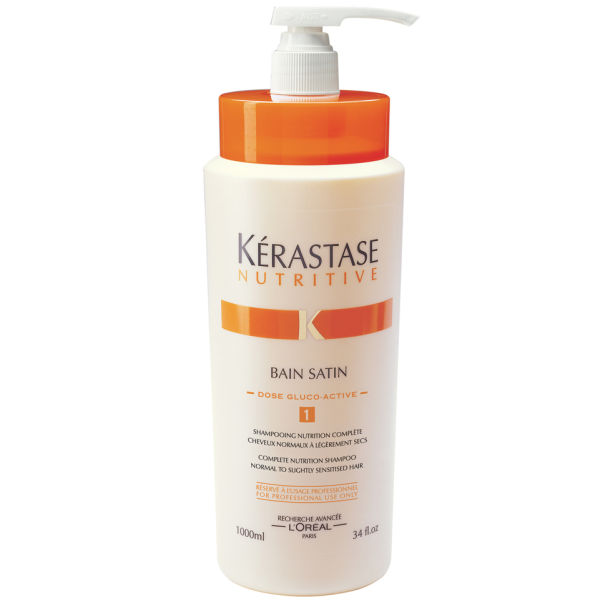 Kérastase Nutritive Bain Satin 1 (1000ml) with Pump Free Shipping Lookfantastic