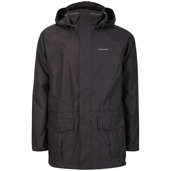 Craghoppers Mens Monroe Long Jacket   Black Pepper      Clothing