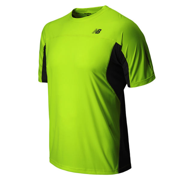 New Balance Men's Running Impact TShirt Hi Vis Yellow Sports