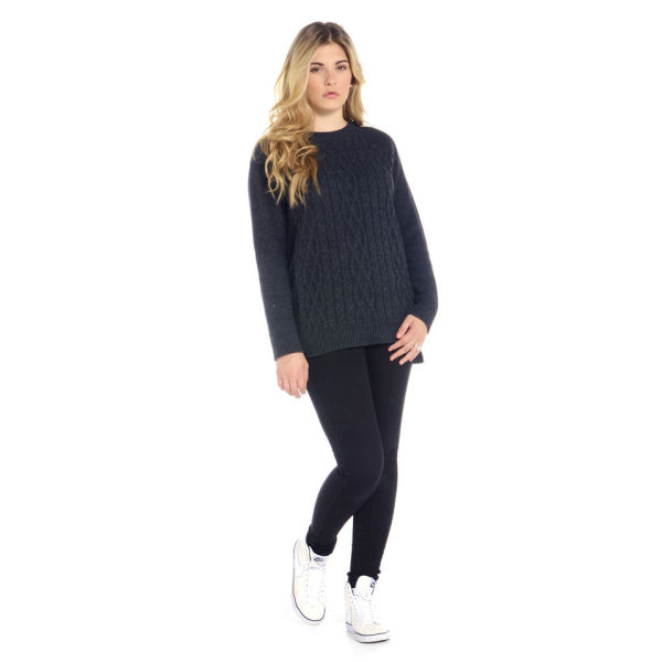 Damned Delux Women's Francis Knitted Jumper - Charcoal Womens Clothing ...