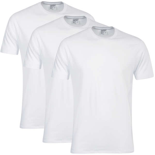 DKNY 3-Pack Crew Neck T-Shirts - White Clothing | Zavvi.com