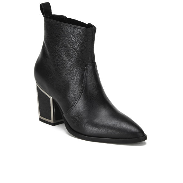 Kat Maconie Women's Hyacinth Block Heeled Leather Ankle Boots - Black ...
