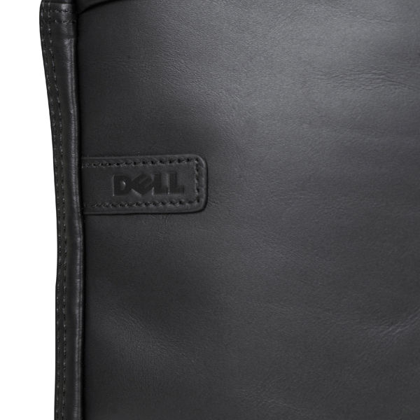 Dell Deluxe Black Leather 15.6 Inch Laptop Bag (W0FCT) Computing