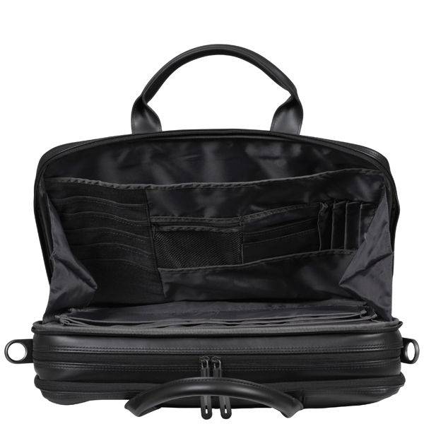 Dell Deluxe Black Leather 15.6 Inch Laptop Bag (W0FCT) Computing