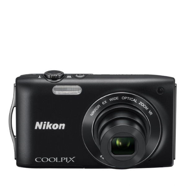 Nikon Coolpix S3300 Compact Digital Camera Black (16MP, 6x Optical