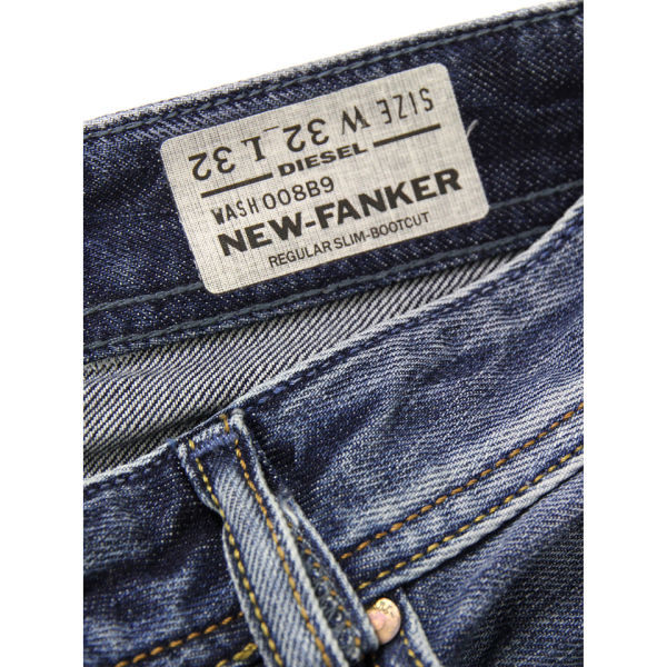 Diesel Men's New Fanker Bootcut 8B9 Wash Jeans - Wash 8B9 - Free UK ...