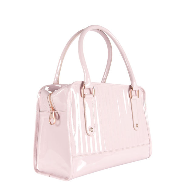 Ted Baker Allan Pvc Quilted Midi Bowler Bag Pink Ted Baker Allan Pvc Quilted Midi Bowler Bag Pink Image 2