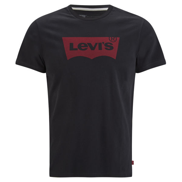 Levi's Men's Standard Graphic Crew T-Shirt - Jet Black - Free UK Delivery over Â£50
