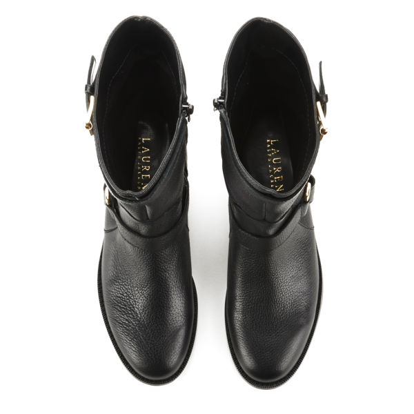 Lauren Ralph Lauren Women's Jael Leather Riding Boots - Black | FREE UK ...