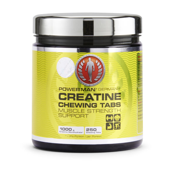 PowerMan Creatine Chewing Tabs PowerMan Creatine Chewing Tabs
